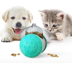 Puzzle feeders spark the cat's instinct to forage and hunt. China Portable Pet Chew Toy Tumbler Puzzle Slow Food Leakage Ball Cat Dog Food Dispenser Slow Feeder Pet Food Snack Leakage Toy Esg12793 Photos Pictures Made In China Com