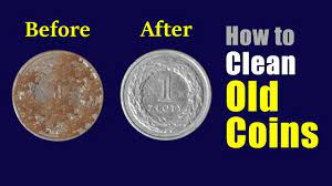How To Clean Old Coins Without Any Damage - Youtube