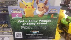 Target Has Advetisements Of An Upcoming Pokemon Pass Mobile App With A Shiny Pikachu Eevee Distribution For Let S Go On May 1 Pokemon Shiny Pokemon New Pokemon