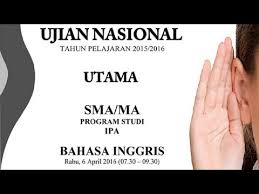 Soal Listening Bahasa Inggris Sma Dan Ma Un 2016 Dan Jawabannya Youtube