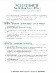 The following sample security officer resume can fit the following professional job titles: Lead Security Officer Resume Samples Qwikresume