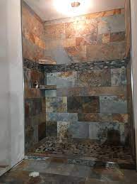 Bathroom and kitchen goods for ireland. Slate Looking Ceramic Fiskum Flooring Custom Showers Facebook
