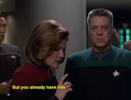 Me Trying To Understand Time Travel Watching Star Trek From Start To Finish Star Trek Voyager Star Trek Star Trek Ships