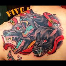 Dusty Neal Made This Cerberus Piece This Week In Ky Traditionelle Tatowierungen