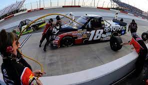 The nascar xfinity series (nxs) is a stock car racing series organized by nascar. Kahne Picks Up Darlington Nascar Camping World Truck Series Victory The Spokesman Review