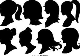 Black woman side profile silhouette from people. Woman Profile Silhouettes Vector Illustration Free Vector Download 442709 Cannypic