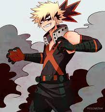 Horikoshi, however, found this original draft to be boring and decided, while still keeping him a natural born genius, to make him an unpleasant character instead. Vulgar1sm Art I Just Loooove Bakugou In His Hero Costume My Hero Academia Manga Anime My Hero Academia