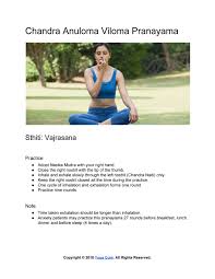 Maybe you would like to learn more about one of these? Yoga Cure Chandra Anuloma Viloma Pranayama Page 1 Created With Publitas Com