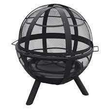 Two or three tiers of blocks should be enough for a full pit. Backyard Creations 35 Sphere Steel Fire Pit At Menards