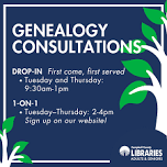CCPL Genealogy Consultations: 1-on-1