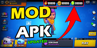 приватный сервер Clash Of Clans 99999 мест в лагере Brawl Stars Mod Apk 2020 Unlimited Gems Coins In 2020 Free Gems Brawl Mod