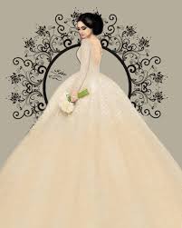 6 087 likes 224 comments فـاشـنـيـسـتـا fashionyista on instagram منشن للي تتمنيلها هذا اليوم wedding drawing bride art online wedding dress