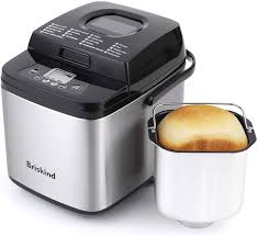 2 recipes for use with white breads function basic white bread. Amazon Com Briskind 19 In 1 Compact Bread Maker Bread Machine 1 5lb 1lb Small Bread Maker Machine With 50 Recipes Make Gluten Free Bread Dough Jam Yogurt Automatic Keep Warm Delay Start Set 3 Crust