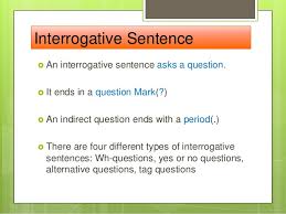 An imperative sentence is a type of sentence that gives instructions or advice, and expresses a command, an order, a direction, or a request. Sentence Types Declarative Interrogative Imperative And Exclamato