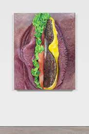 Gina Beavers, Vagina Burger, 2020 | Marianne Boesky Gallery