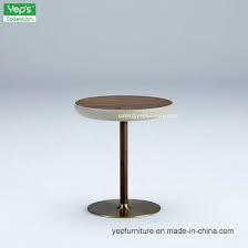 The table is slightly elevated off the floor and finished with a water based sealer. China Living Room Furniture Circular Round Small Side Table T6128 China Side Table Coffee Table