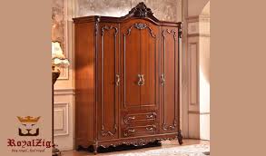 Great savings & free delivery / collection on many items. Antique Style Cherry Finish Wardrobe Royalzig