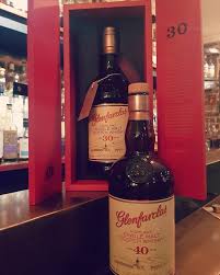 Top Shelf Whisky Alert We Managed To Get Our Hands On The Glenfarclas 30yr And 40yr Old Expressions Both Available On T Whisky Macallan Whiskey Bottle Bottle