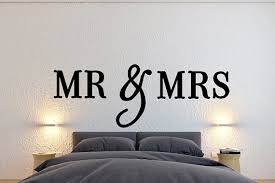 Mr Mrs Wall Sign Above Bed Decor Mr And Mrs Sign For Over Etsy Above Bed Decor Bed Decor Wall Decor Bedroom