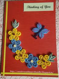 This technique can be used to create greeting cards, wall hangings, earrings and a lot more. New Paper Quilling Designs Of Greeting Cards Creative Art Craft Work