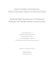 Please give us up 10 minutes to add resources to your account. Pdf Statistical Signal Decomposition Techniques For Analyzing Time Variable Satellite Gravimetry Data