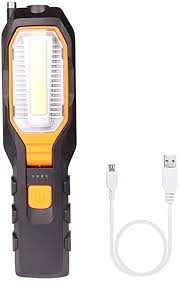 Led Rechargeable Work Light Cob Inspection Light Bestsun Portable Handheld Usb Flashlight Torch Rotatable Magnetic Work Lamp With Magnet Hook 4 Modes For Auto Car Truck Garage Mechanic Workshop