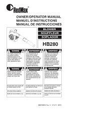 redmax hb280 technical data manualzz com