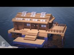Building A Beach House In Minecraft Easy Tutorial Youtube Minecraft Beach House Minecraft Houses Easy Minecraft Houses