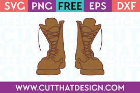 Free Svg Files Army Combat Boot Designs Cut That Design