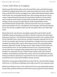 Kisah nabi ayub, nabi musa, nabi isa, lengkap soal dan jawaban banyak teladan yang dapat kita ambil dari para nabi dan rasul. Teks Bercerita Kisah Nabi Musa Dan Firaun Berbagai Teks Penting