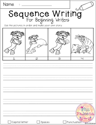 August Sequence Writing For Beginning Writers Print Digital Sequence Writing Writing Prompts 2nd Grade Writing Prompts