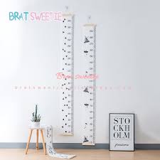 Us 7 78 35 Off Nordic Style Baby Child Kids Height Ruler Kids Growth Size Chart Height Measure Ruler For Kids Room Home Decoration Art Ornament In