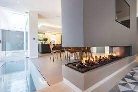 Fireplace In Middle Of Room Double Sided Gas Fireplace Contemporary Gas Fireplace Glass Fireplace