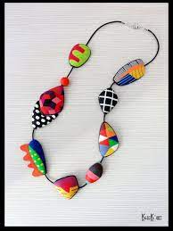 Caroline Cornic Isola Polymer Clay Beads Polymer Clay Necklace Polymer Clay Jewelry