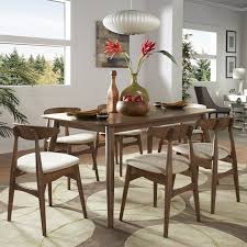Oliver 7 Piece Dining Set In 2020 Midcentury Modern Dining Table Mid Century Dining Table Dining Table In Kitchen