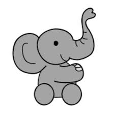 3.pada kepala gajah kita buat sebuah bidang persegi panjang sebagai belalai gajah. 99 Gambar Animasi Gajah Hitam Putih Cikimm Com