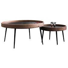 Our coffee tables come in a variety of shapes and styles, adding the finishing touch to any living room. Wooden And Metal Trundle Table Altas Modern Round Low Tables