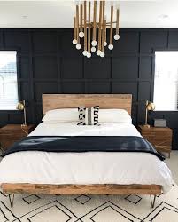 Mid Century Modern Scandinavian Bedroom With Wooden Furniture In 2020 Mid Century Modern Master Bedroom Bedroom Interior Home Decor Bedroom