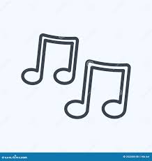 Icône Musique Notes Ligne Style Simple Illustration Bonne Pour Imprimer  Annonces Etc Illustration Stock - Illustration du musique, opéra: 252284108