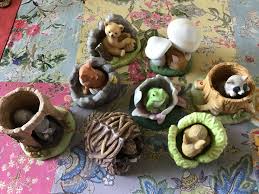 My Collection Of Franklin Mint Woodland Surprises These Little Animals Come Out Of Their Homes And Can Be Displayed Alongside Their Franklin Mint Food Canning