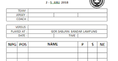 Contoh dsp pemain sepak bola. Format Daftar Susunan Pemain Sepak Bola Doc Daftar Ini