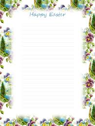 Collection of easter borders cliparts (37). Free Printable Lined Easter Stationery Easter Printables Free Easter Free Printables