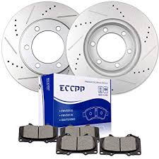 Brake Rotors Brakes Pads Kits Eccpp 2pcs Front Discs Brake Rotors And 4pcs Ceramic Disc Brake Pads Set Fit For 2003 2007 Toyota Sequoia 2000 2006