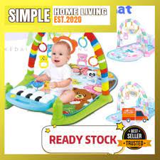 Riesenauswahl an produkten rund ums baby. Baby Toys Colourful Musical Play Gym Playgym Play Mat Playmat Tilam Bayi For Newborn Baby And Above Shopee Malaysia