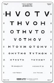 1169415 Eye Chart Hotv 10translucent 9x14 Ea Good Lite Co 600717