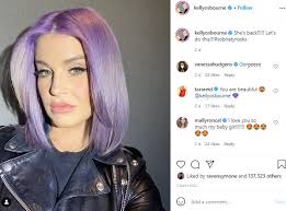 Girls have been dying their hair purple long before kelly osbourne, nicole richie and katy perry started experimenting with the vibrant hue. Kelly Osbourne Debuts New Purple Hair After Relapse