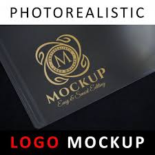 Logo Mockup Golden Logo Printed On Clear Plastic Card Logo Mockup Golden Logo Mockup