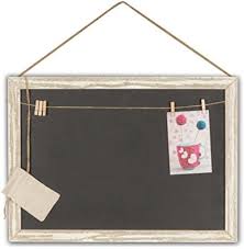 Memotafel Memoboard 55x40cm Tafel Wandtafel Aus Holz In Weiss Gewischt Mit Klammern Kordeln Zum Hangen Landhaus Vintage Shab Shabby Shabby Vintage Wandtafel