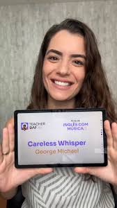 🔥Disponível por 24 horas!, Essa aula de inglês com a música Careless  Whisper (George Michael) ficará disponível no meu curso Inglês com Música