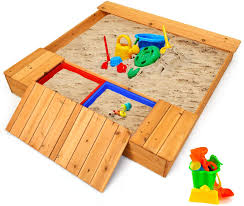 Kingso kids sandbox with cover wooden outdoor sandbox with canopy, 2 foldable bench seats large sandbox with adjustable height and rotatable canopy for backyard, home, lawn, garden, beach. Buy Costzon Kids Wooden Sandbox With Bench Seats Storage Boxes Covered Cedar Square Cabana Sandbox Children Outdoor Playset For Backyard Home Lawn Garden Beach Wood Play And Store Sandbox Natural Online